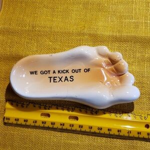Vtg foot shaped dish Japan